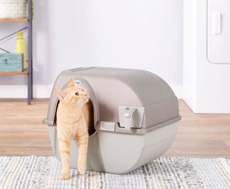 roll and clean self cleaning litter box