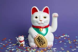 Mother and Baby - Beckoning cat