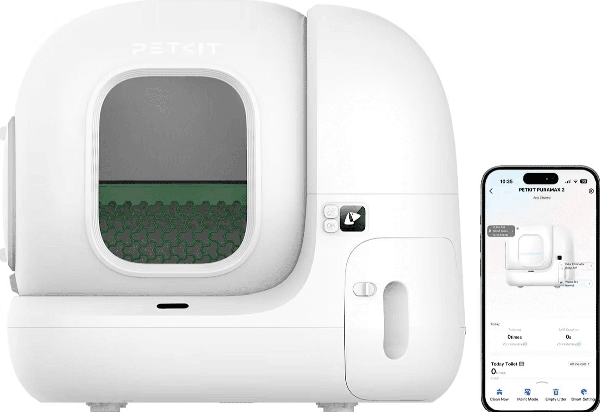 pura max self cleaning cat litter box