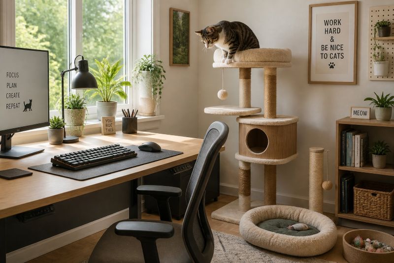 cat approved zone in the office