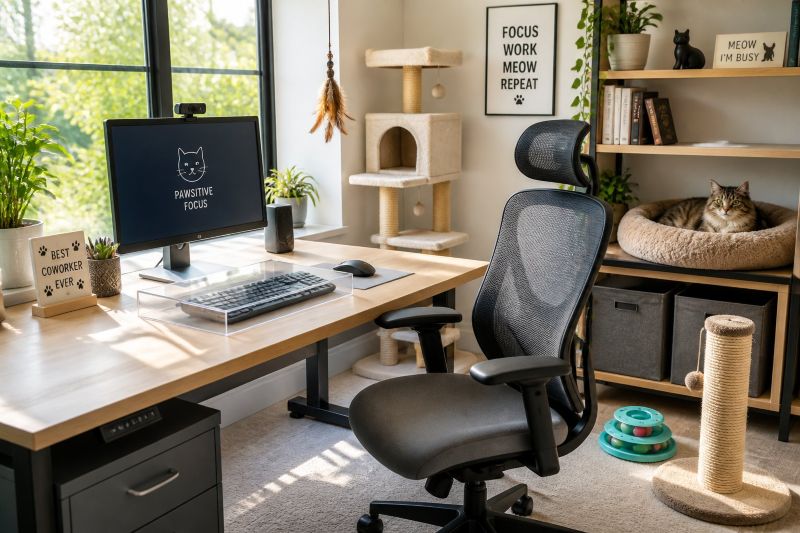 designing a cat safe home office